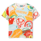 T-shirt coton manches courtes KENZO KIDS 
                    GARCON