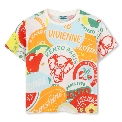 T-shirt coton manches courtes KENZO KIDS GARCON