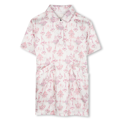 Robe en satin col polo GIVENCHY FILLE