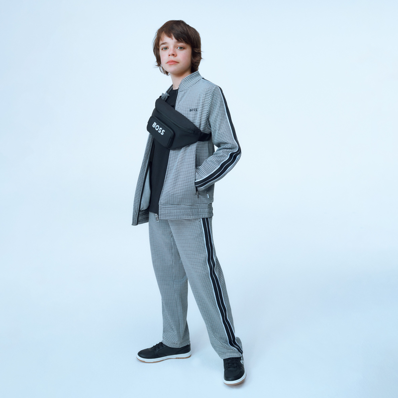 Cardigan zipp&eacute; imprim&eacute; BOSS 
                        GARCON