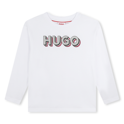 T-shirt avec imprim&eacute; sigle Hugo FILLE