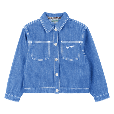 Veste en denim KENZO KIDS FILLE
