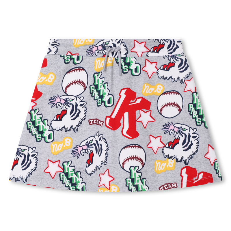 Jupe molletonnée à motifs KENZO KIDS 
                    FILLE