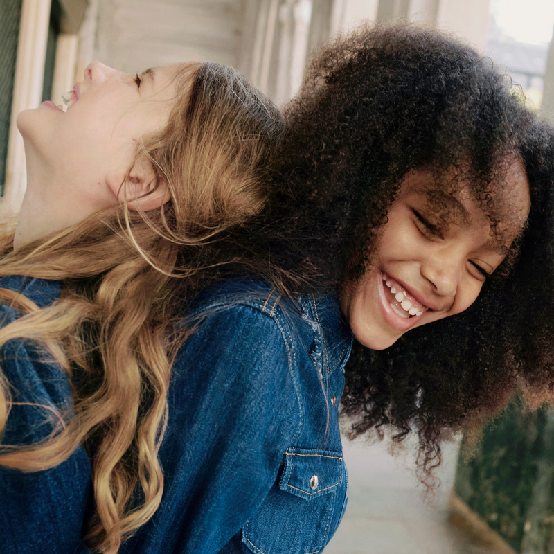 Chemise en jean avec franges CHLOE 
                    FILLE