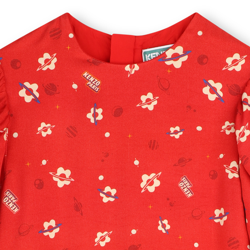 Robe à manches courtes bouffantes KENZO KIDS 
                    FILLE