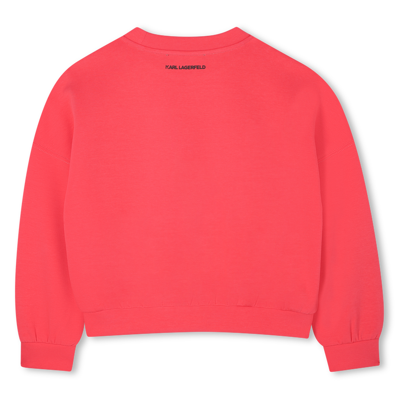 Sweat-shirt en double jersey KARL LAGERFELD KIDS 
                    FILLE
