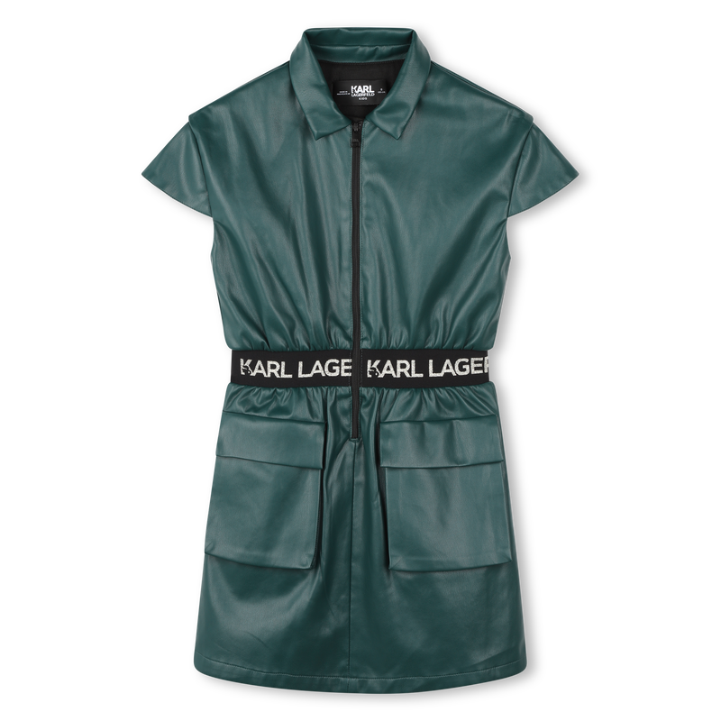 Robe chemise zippée KARL LAGERFELD KIDS 
                    FILLE