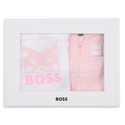 Ensemble cardigan + pantalon +Tee-shirt BOSS 
                    FILLE