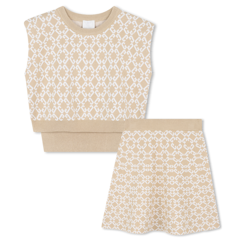 Ensemble pull et jupe patineuse GIVENCHY 
                    FILLE
