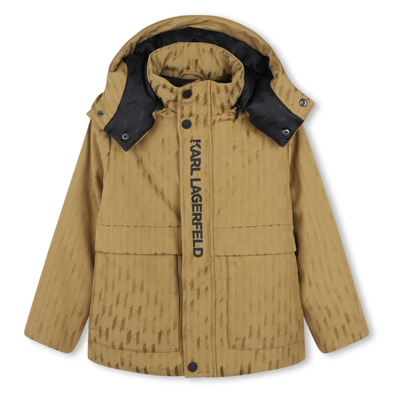 Blouson à capuche amovible KARL LAGERFELD KIDS 
                    GARCON