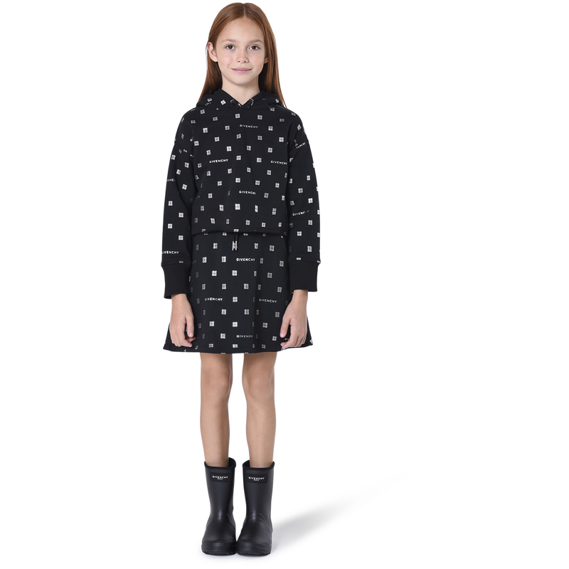 Robe droite molleton à capuche GIVENCHY 
                    FILLE