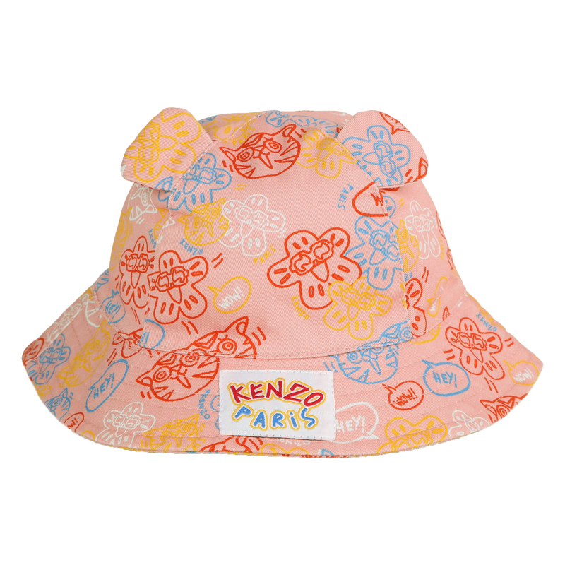 Bob en coton imprimé oreilles KENZO KIDS 
                    UNISEXE