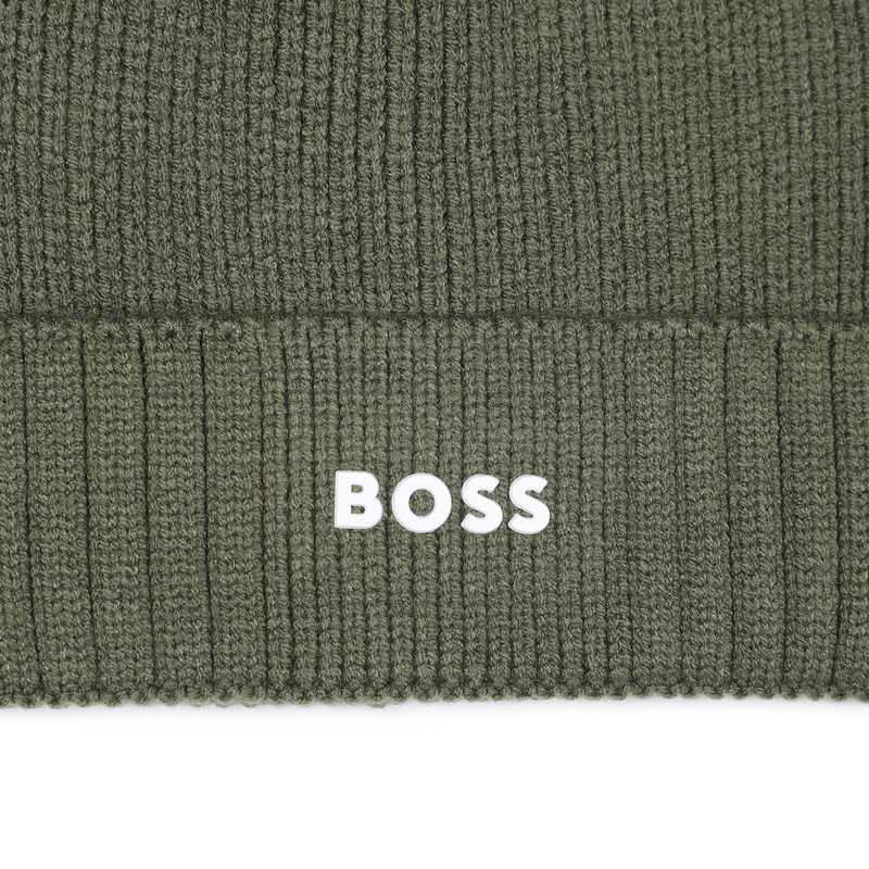 Bonnet tricot avec sigle BOSS 
                    GARCON