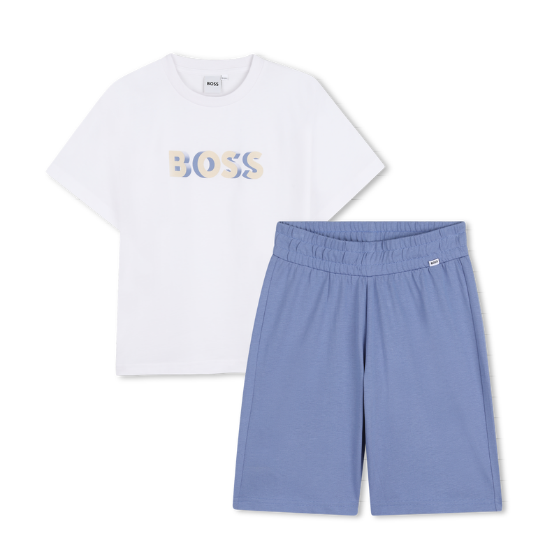ENSEMBLE T-SHIRT + BERMUDA BOSS 
                        GARCON