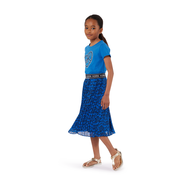 Jupe mi-longue plissée MICHAEL KORS 
                    FILLE