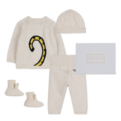 ENSEMBLE PULL, PANTALON ET BONNET KENZO KIDS UNISEXE