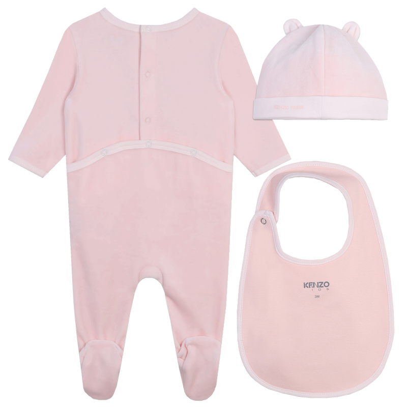 Pyjama avec bonnet et bavoir KENZO KIDS 
                    UNISEXE