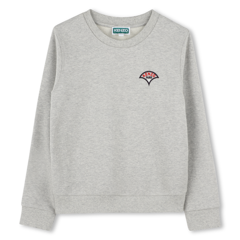 Sweat-shirt brodé en coton KENZO KIDS 
                    GARCON