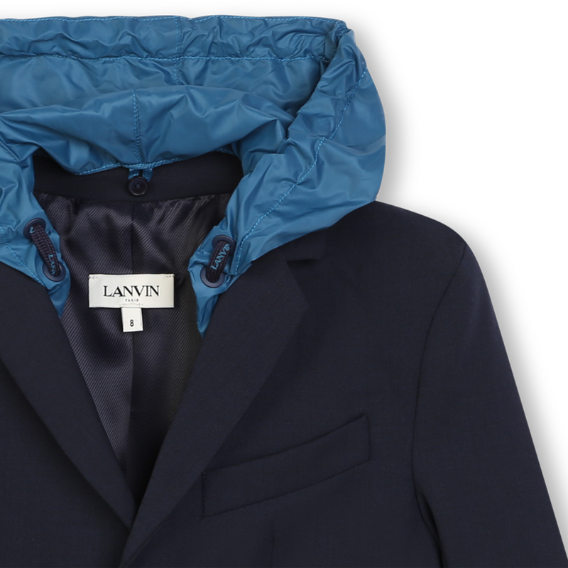 Veste de costume bi-matière