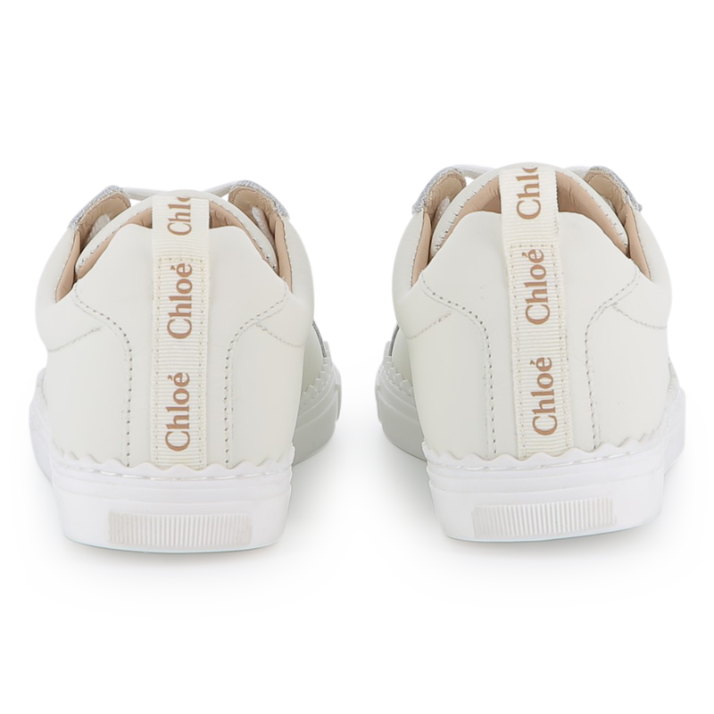 Baskets en cuir de vache CHLOE 
                    FILLE