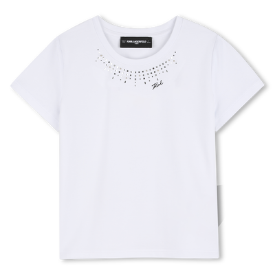 T-SHIRT MANCHES COURTES KARL LAGERFELD KIDS FILLE