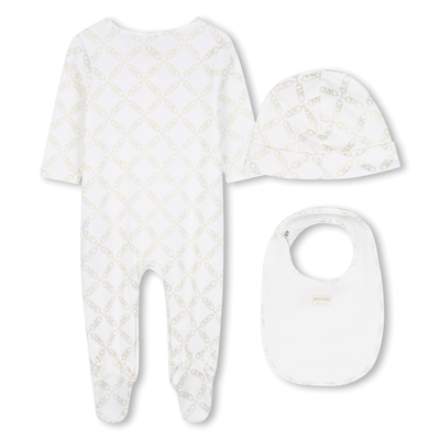 Ensemble pyjama bavoir et bonnet MICHAEL KORS FILLE