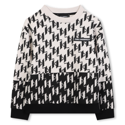 Sweat-shirt en molleton KARL LAGERFELD KIDS GARCON