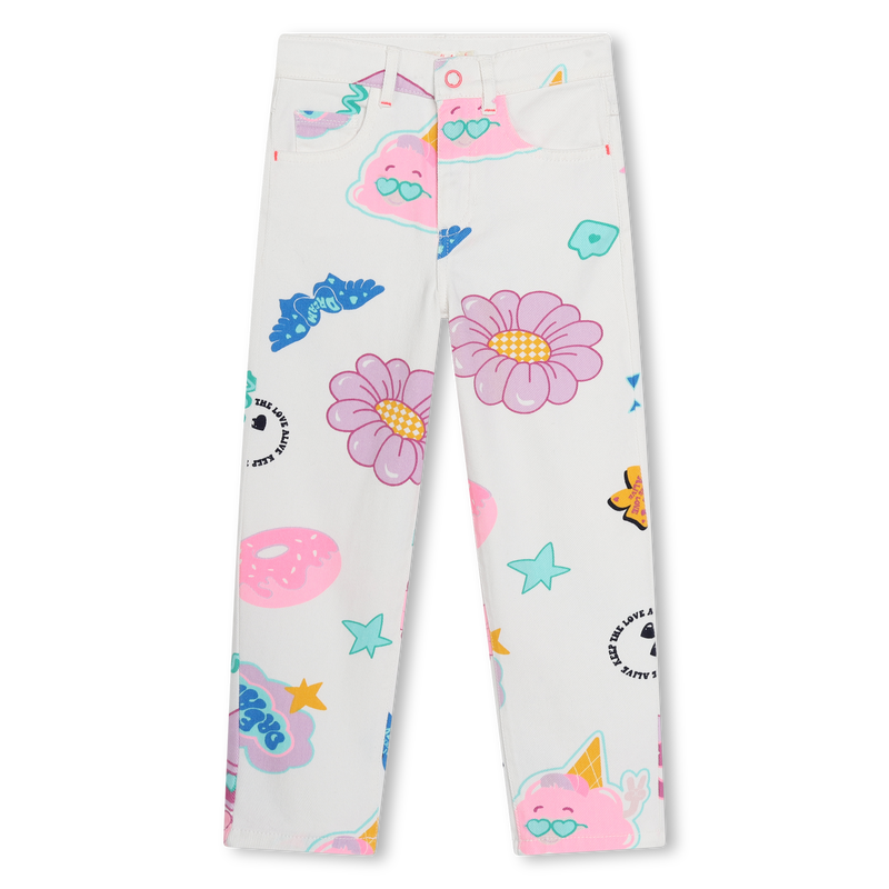 Pantalon sergé  imprimé BILLIEBLUSH 
                    FILLE