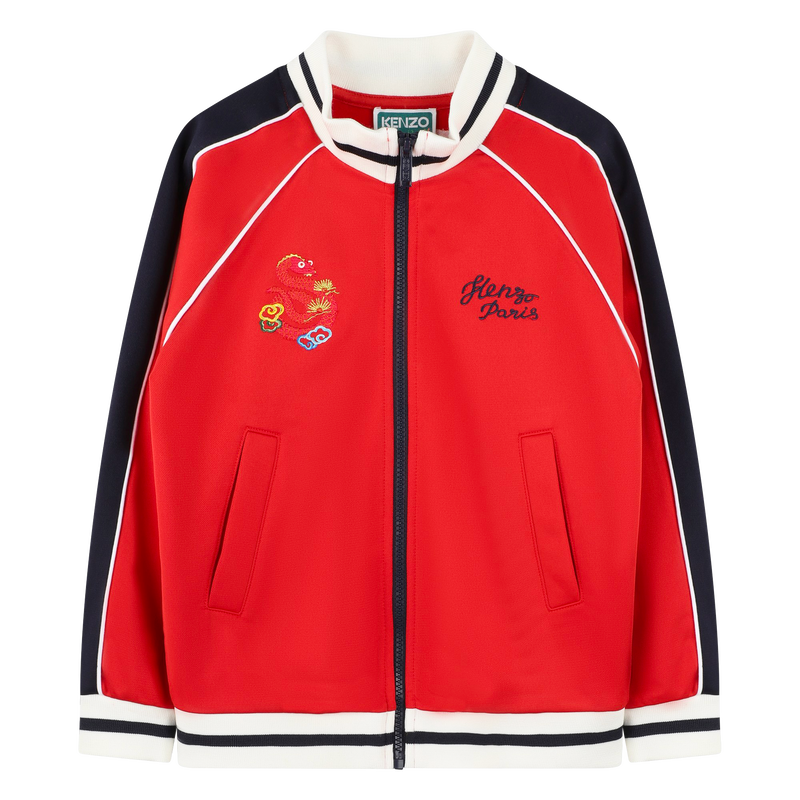Sweat-shirt zippé col montant KENZO KIDS 
                    GARCON