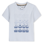 Tee-shirt manches courtes, BLEU TENDRE, hi-res