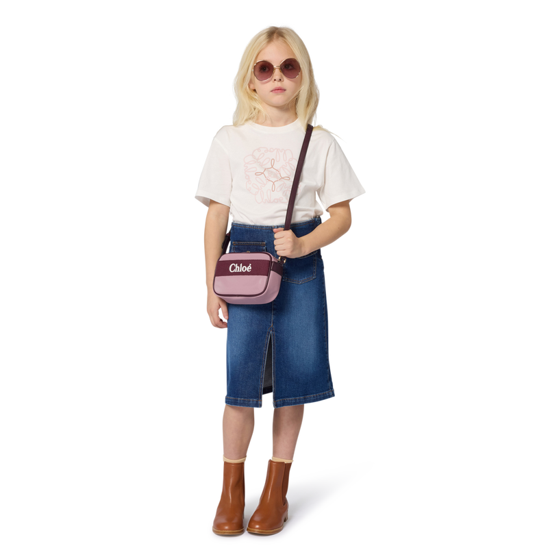 Jupe mi-longue en denim CHLOE 
                    FILLE