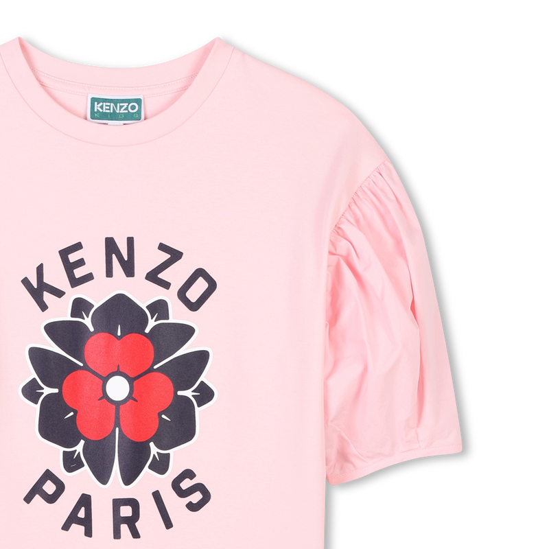 Robe droite manches bouffantes KENZO KIDS 
                    FILLE