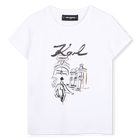 Tee-shirt manches courtes KARL LAGERFELD KIDS 
                    FILLE