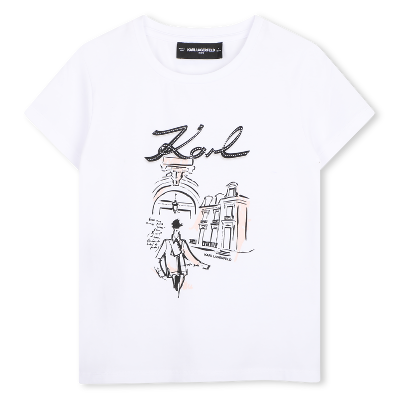 Tee-shirt manches courtes KARL LAGERFELD KIDS 
                        FILLE