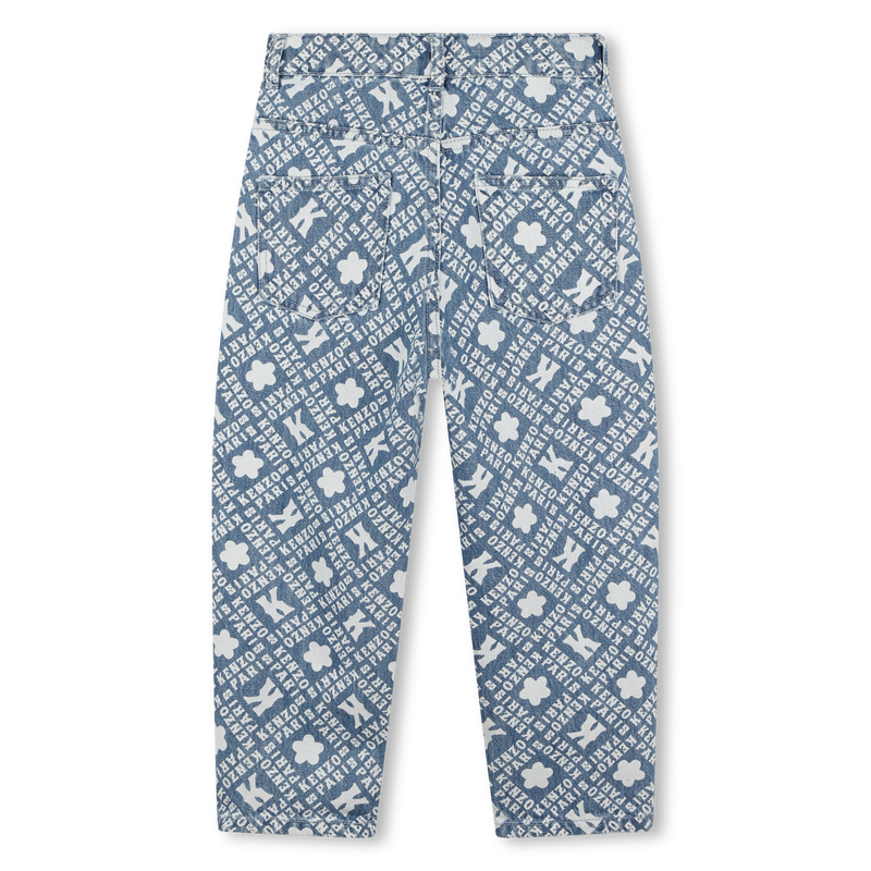 Jean imprimé siglé KENZO KIDS 
                    FILLE