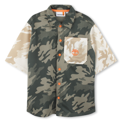 Chemise pressionnée imprimée TIMBERLAND GARCON