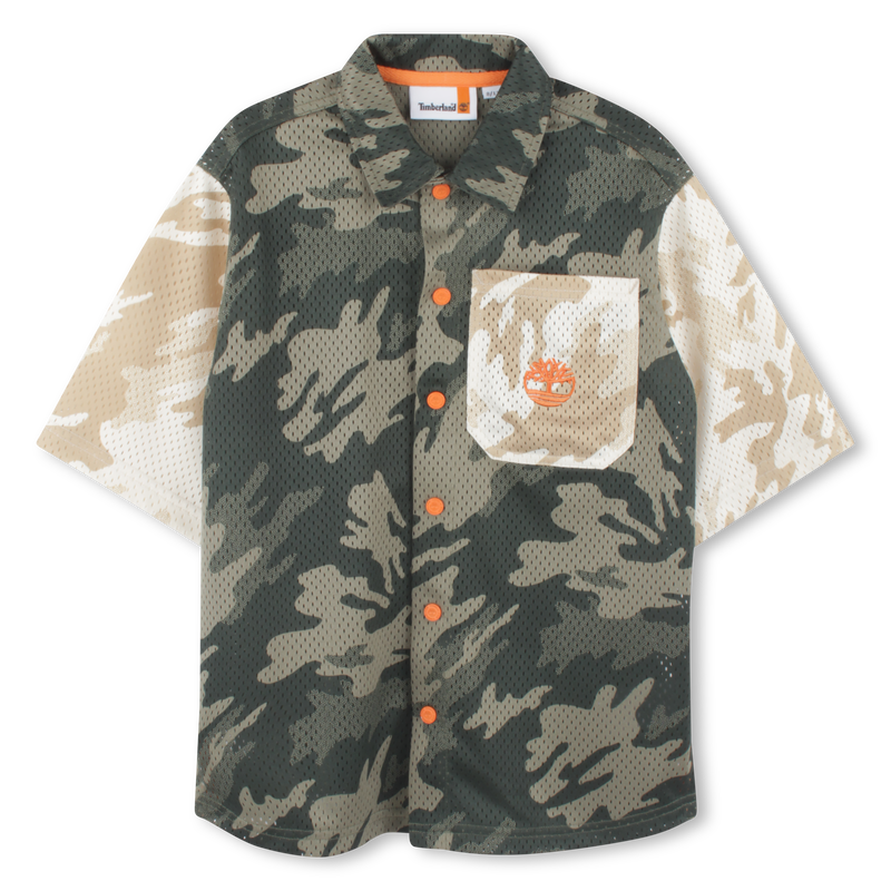 Chemise pressionnée imprimée TIMBERLAND 
                    GARCON