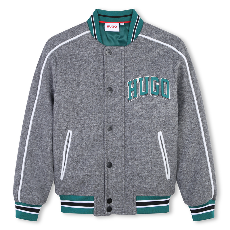 Veste effet feutré bords rayés Hugo 
                    GARCON