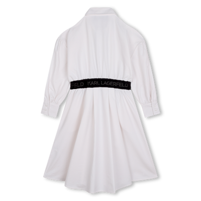 Robe chemise zipp&eacute;e KARL LAGERFELD KIDS FILLE