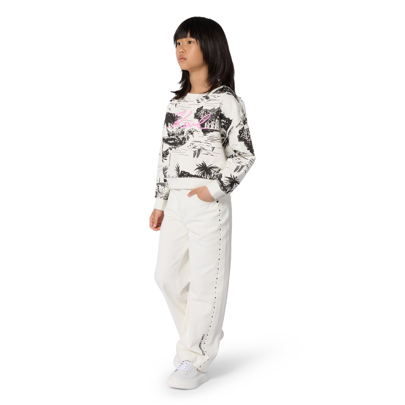 SWEAT EN MOLLETON KARL LAGERFELD KIDS 
                        FILLE