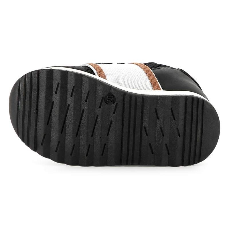 Baskets en cuir et r&eacute;sille BOSS 
                        GARCON