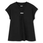 T-shirt fluide en coton DKNY 
                    FILLE