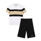 Ensemble polo + bermuda, BLACK, hi-res