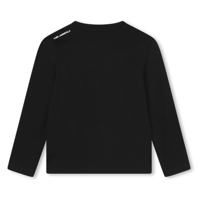 T-shirt à manches longues KARL LAGERFELD KIDS GARCON