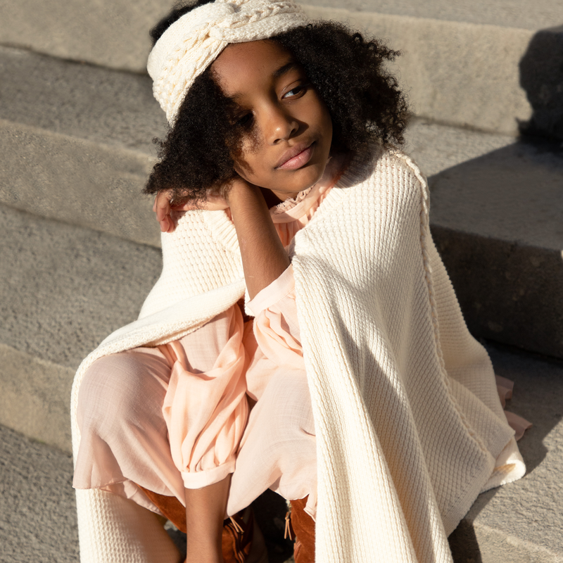 Cape en tricot CHLOE 
                    FILLE