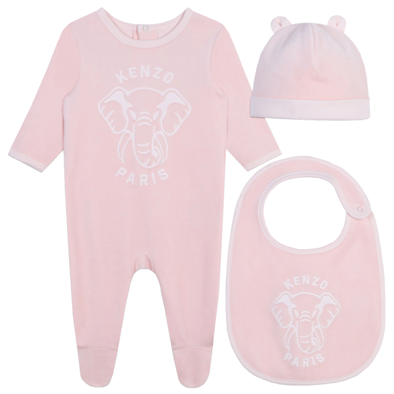 Pyjama avec bonnet et bavoir KENZO KIDS 
                    UNISEXE