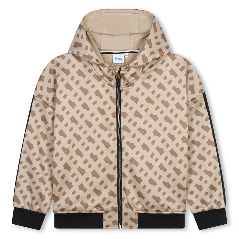 Cardigan en jacquard à capuche BOSS 
                    FILLE