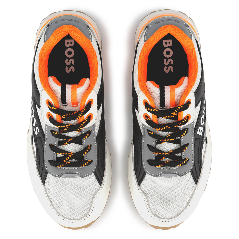 Baskets lac&eacute;es d&eacute;tails color&eacute;s BOSS 
                        GARCON