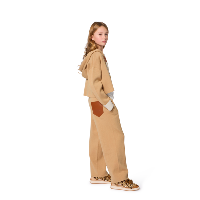 Cardigan en tricot &agrave; capuche LANVIN 
                        FILLE