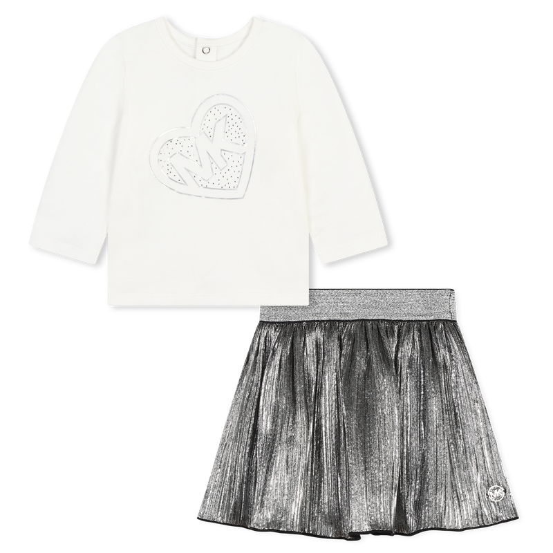 T-shirt et jupe plissée MICHAEL KORS 
                    FILLE